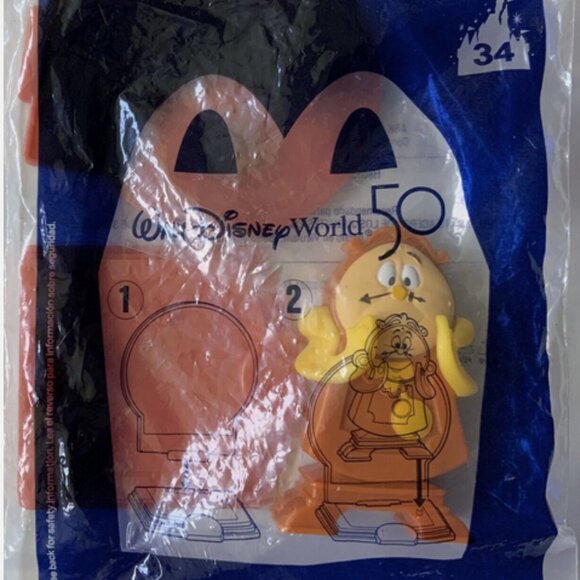 McDonald’s Happy Meal Toy 2021 Walt Disney World 50 Cogsworth #34 NEW - Picture 1 of 1